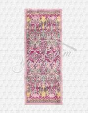 pembe floş viskon şal desen 2